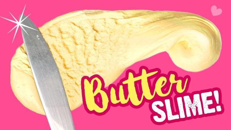 DIY BUTTER SLIME Without Clay!!! Easy Butter Slime Recipe (No Borax, No Clay, No Food Colouring)
