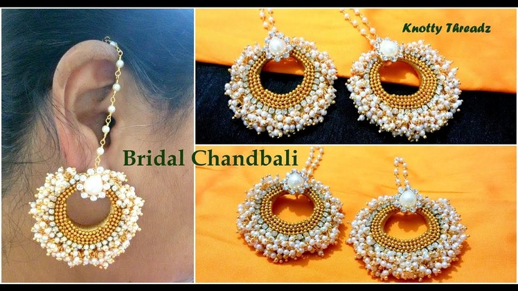| DIY | How to Make Bridal Chandbali Earrings At Home Using Loreals | Tutorial |