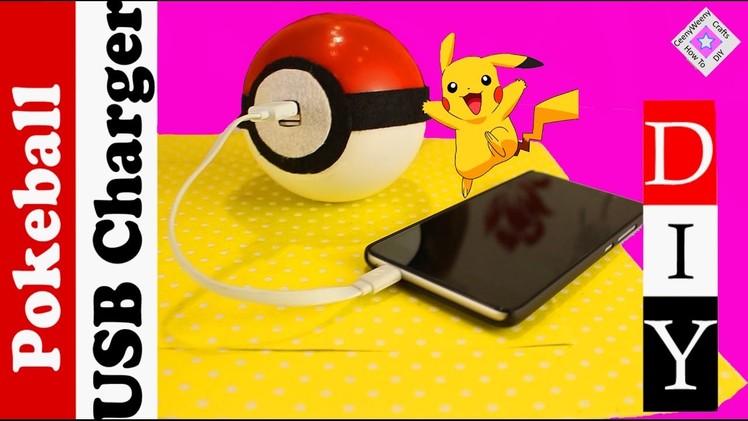 DIY Pokeball - Power Bank  ( Phone Charger)