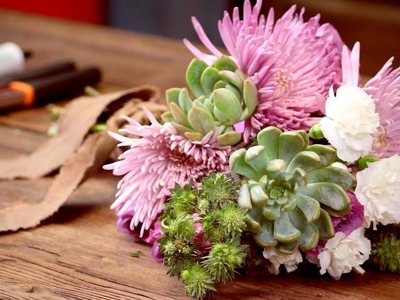 DIY Video - How to Create a Succulent a Stem for Flower Arranging