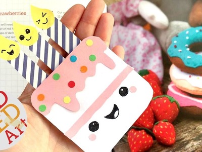Easy Birthday Cake Bookmark DIY - Paper Bookmark Designs & Crafts - Inexpensive Cute & Easy - Kawaii