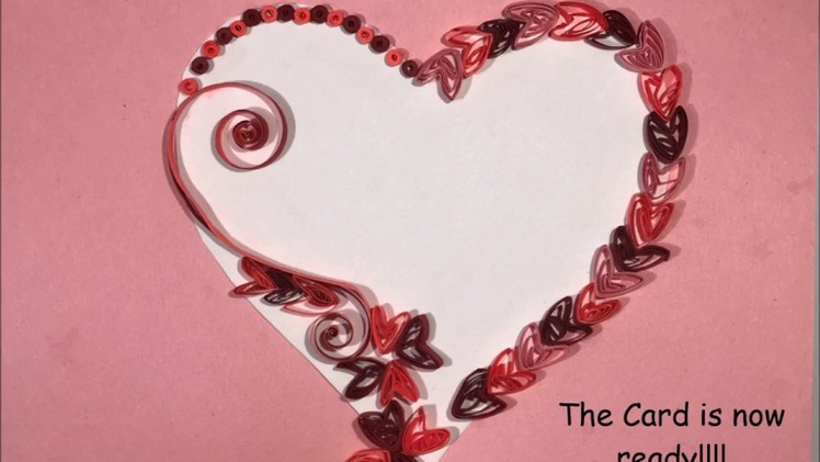 EASY VALENTINE'S DAY CARD DIY (QUILLING)