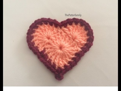 How to Crochet a Heart Pattern #6│by Fate ✌️❤