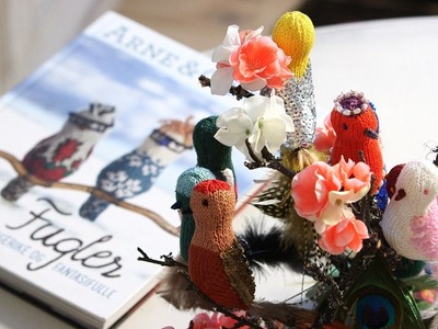 How to embellish and decorate your knitted birds by ARNE & CARLOS