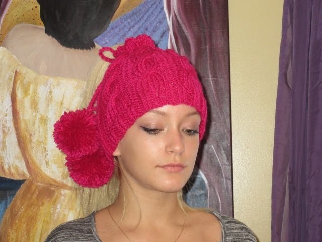 How to knit messy bun hat or collar for beginners