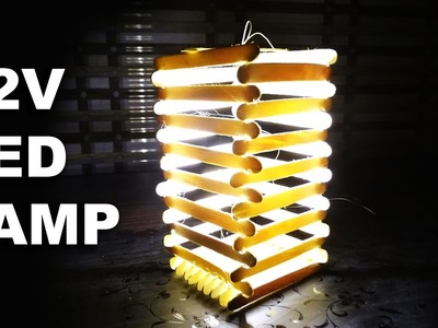 How To Make 12v Led Lamp lantern Easy Way