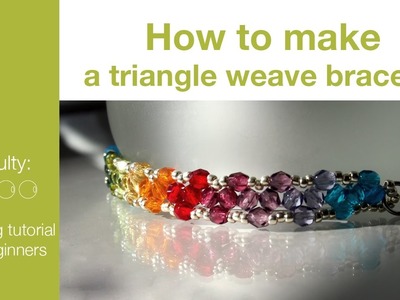 How to make a beaded triangle weave bracelet