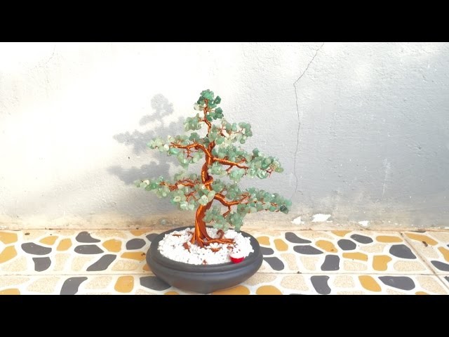 How To Make a Bonsai Tree With Wire Copper And Gemstone
