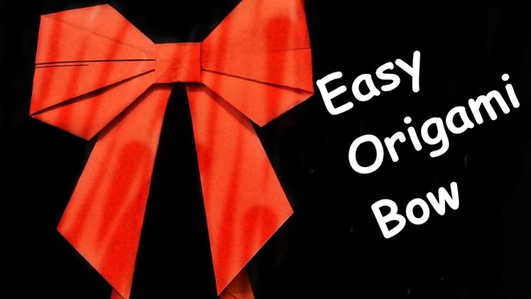 How to make a bow.ribbon || step by step || origami bow || origami art