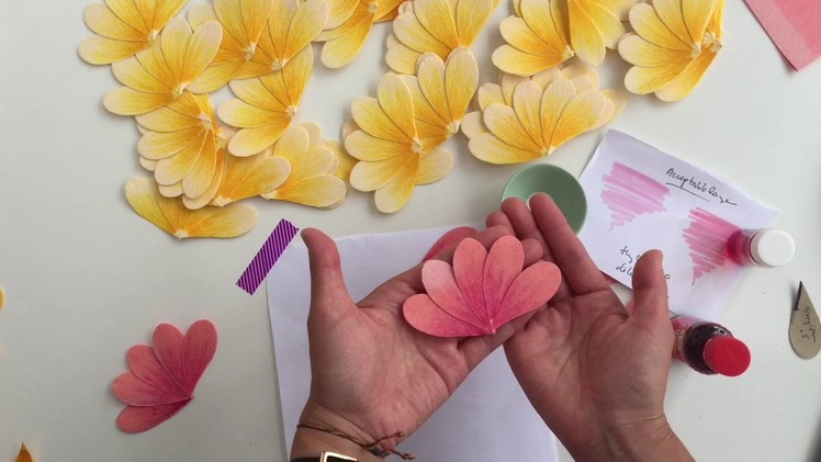 How to make a Crepe Paper Frangipani
