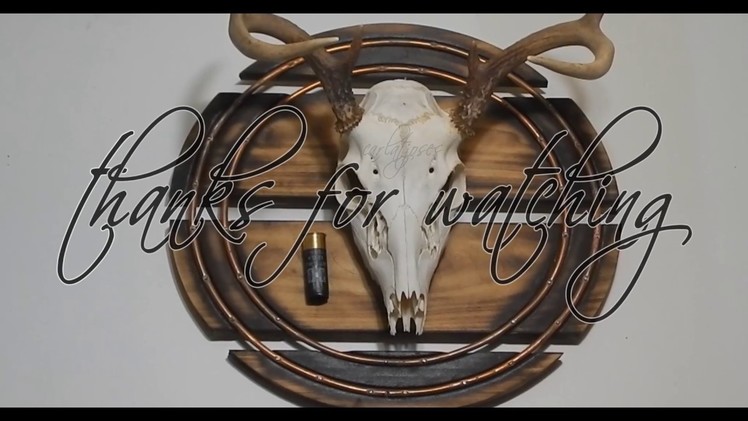 How to make a deer skull wall hanger from junk