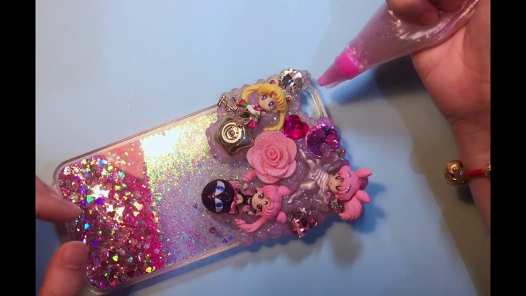 How to make a DIY Sailormoon Decoden phone case? For iPhone&Samsung.