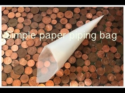 How to make a paper piping bag for cake decorating