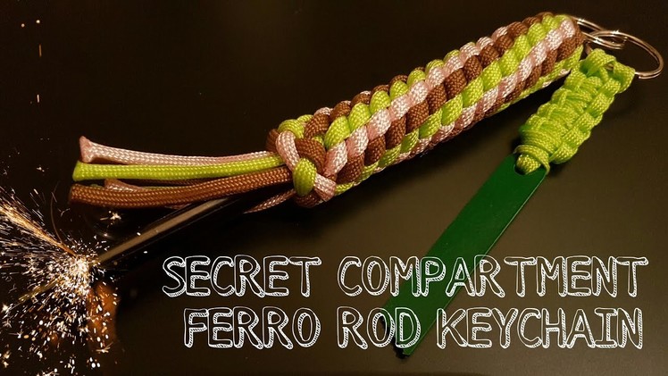How to make a Paracord Secret Compartment.Ferro Rod Key Chain