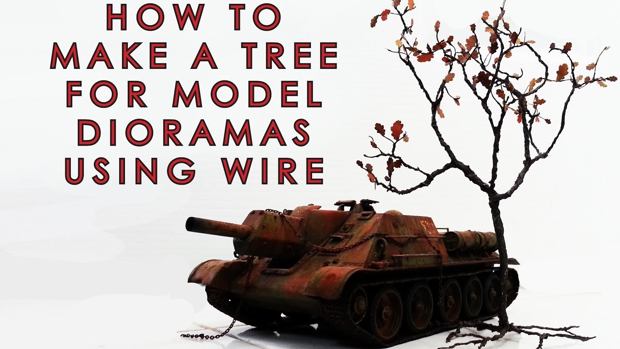 How to make a tree from wire for model dioramas