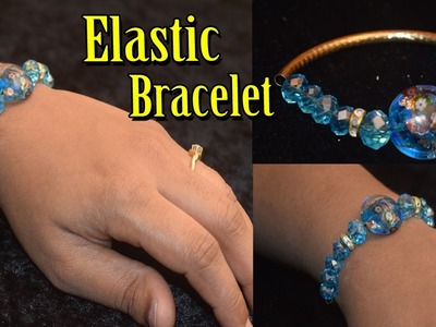 How to make adjustable bracelets || how to make elastic bracelets ||elastic beaded bracelet