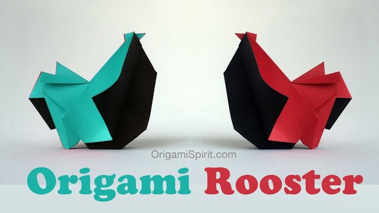 How to Make an Origami Rooster
