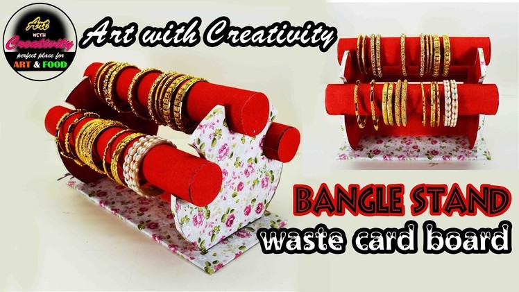 How to make bangle stand | Easy steps | DIY | Art with Creativity 137