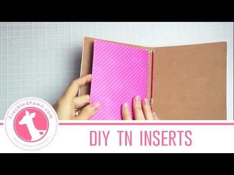 How to Make DIY Traveler's Notebook Inserts | Freckled Fawn