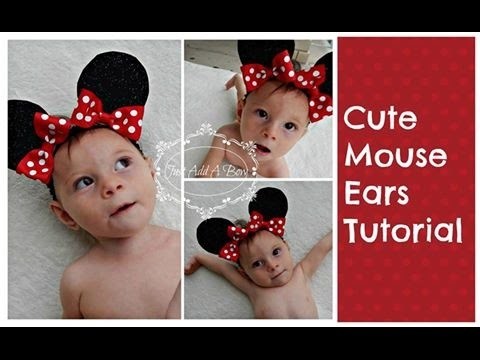 HOW TO: Make Minnie Mouse Ears Tutorial by Just Add A Bow