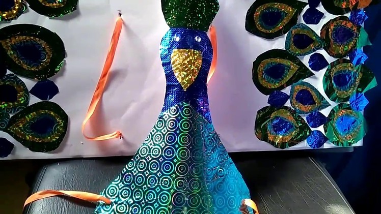 How to make Peacock first prize winning fancy Dress for kids