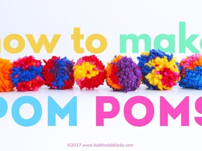 How to Make Pom Poms | CREATIVE BASICS Episode 10