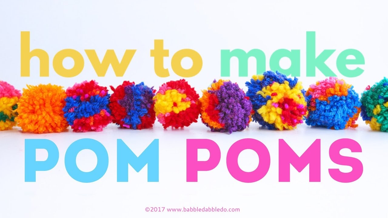 How to Make Pom Poms | CREATIVE BASICS Episode 10