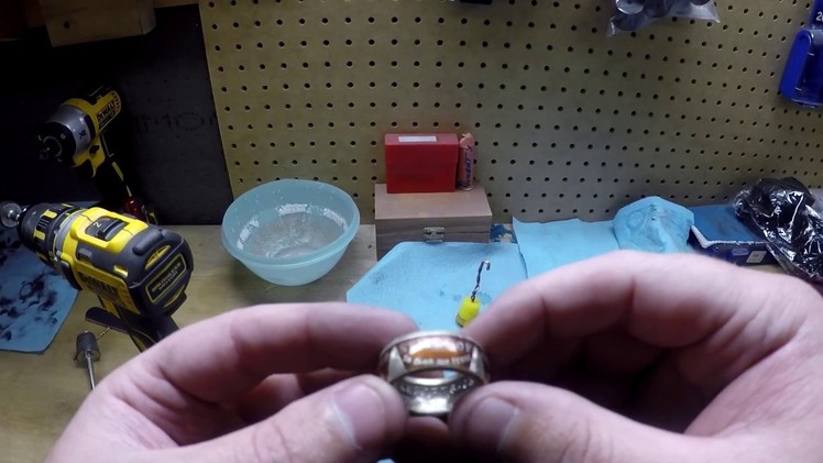 How To Make Powder Coated Coin Rings Pt. 2 - Applying The Powder