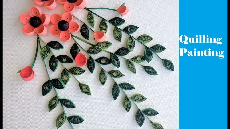 How to make Quilling Painting | Flowers | Tutorial