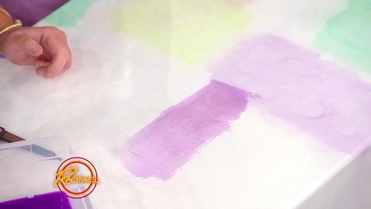 How to Paint Fabric with Just Watercolors and Sponges