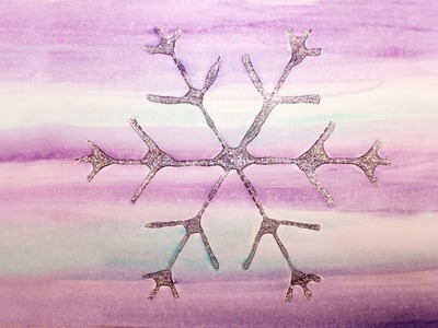 How to paint snowflakes