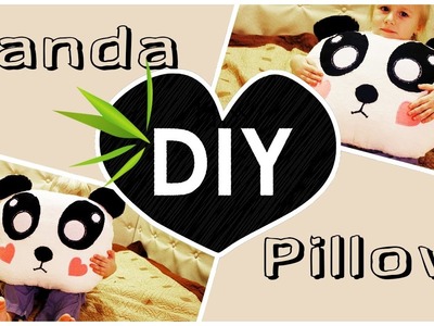 How to sew a pillow Panda. Cool room decor. Plush Panda toy. DIY.