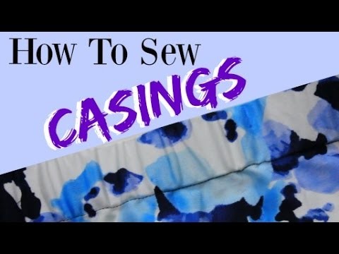How to Sew an Elastic Waistband | How to Make a Casing