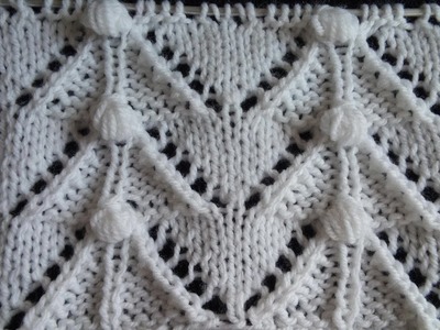 Pletenje - 2. Ažur-tvid šara | Knitting tutorial - Twisted Openwork Stitch