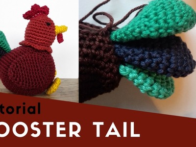 Rooster tail | crochet amigurumi tutorial