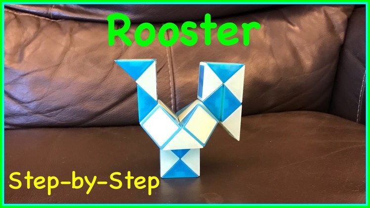 Rubik's Twist or Smiggle Snake Puzzle Tutorial: How to Make a Rooster Shape Step by Step