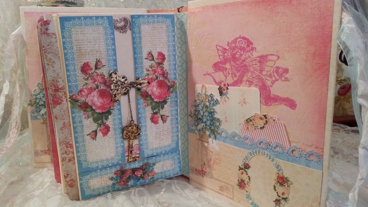 Shabby Chic Mini Album For My Sister How To Use It.My First Mini Album 2016