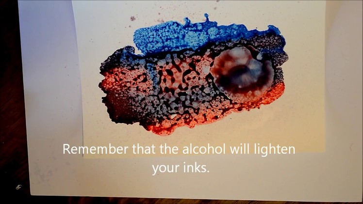 44. Alcohol Ink on yupo paper - Demo using Ranger Ink Mini Mister with Isoproply Alcohol