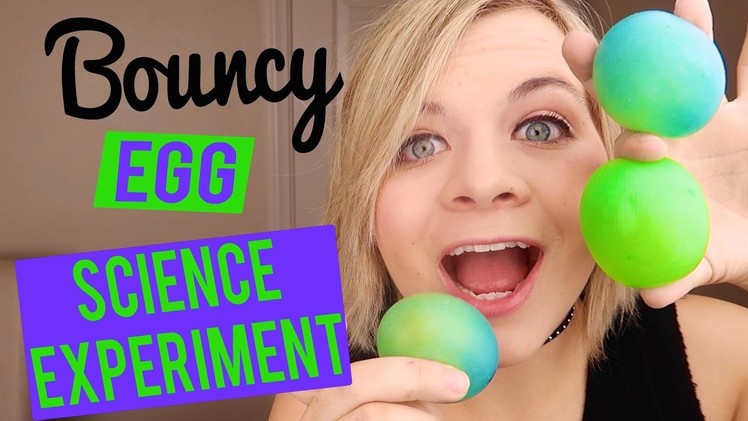 DIY BOUNCY EGG! - SCIENCE EXPERIMENT (FUN AND EASY). SoCassie