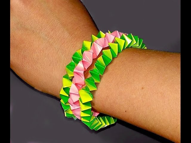 DIY Easy Bracelet-Paper Bracelet-Great Idea For Gift