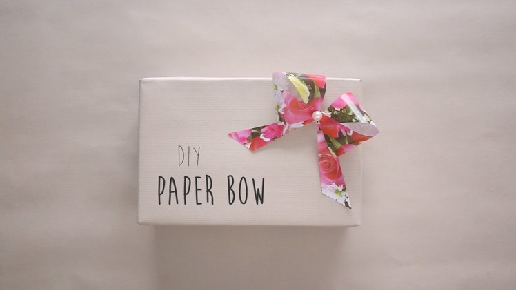 DIY: Easy Paper Bow