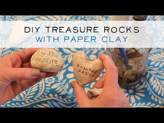 DIY Easy Paper-Clay Treasure Rocks - Part 1