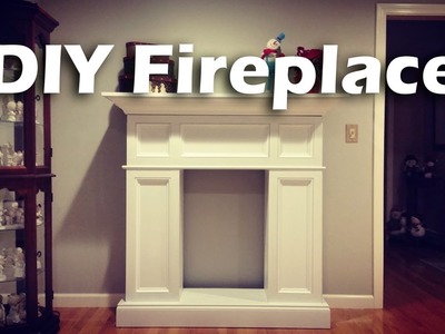 DIY Faux Fireplace with Hidden Storage