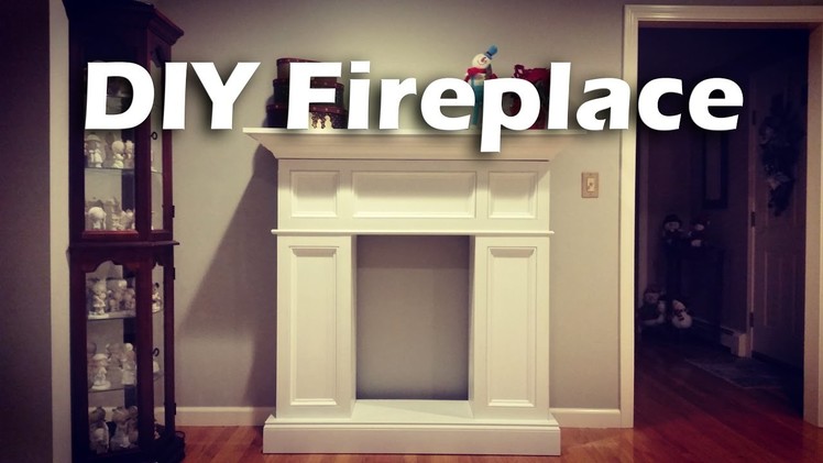 DIY Faux Fireplace with Hidden Storage