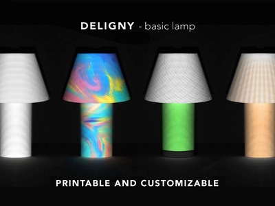 DIY- How to make paper table lamp - Printable lamp - Introduction - Customization - PDF