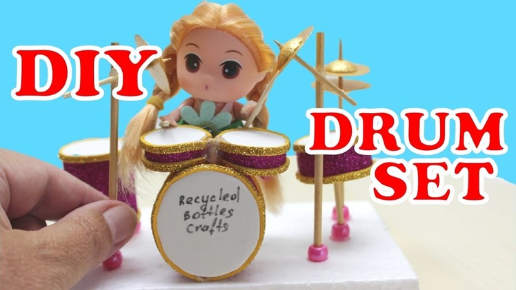 DIY Projects for Kids: How to Make a Mini Drum Set - Recycled Bottles Crafts Ideas