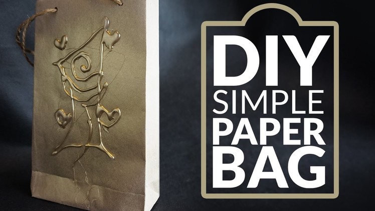DIY simple Paper Bag - any size -for wine, gift . 