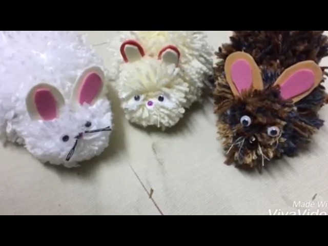 DIY : soft toys.easy yarn.wool rabbit