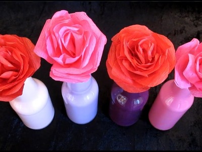 DIY Valentine’s Day Paper Rose Flower Bouquet | DIY Room Decor Ideas | Easy Crafts For Kids