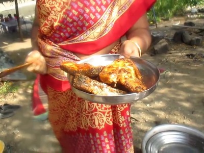 ✔ DIY VILLAGE COOKING - FRESH FISH COOKING FROM METTUR DAM - FISH ROAST AND FRY